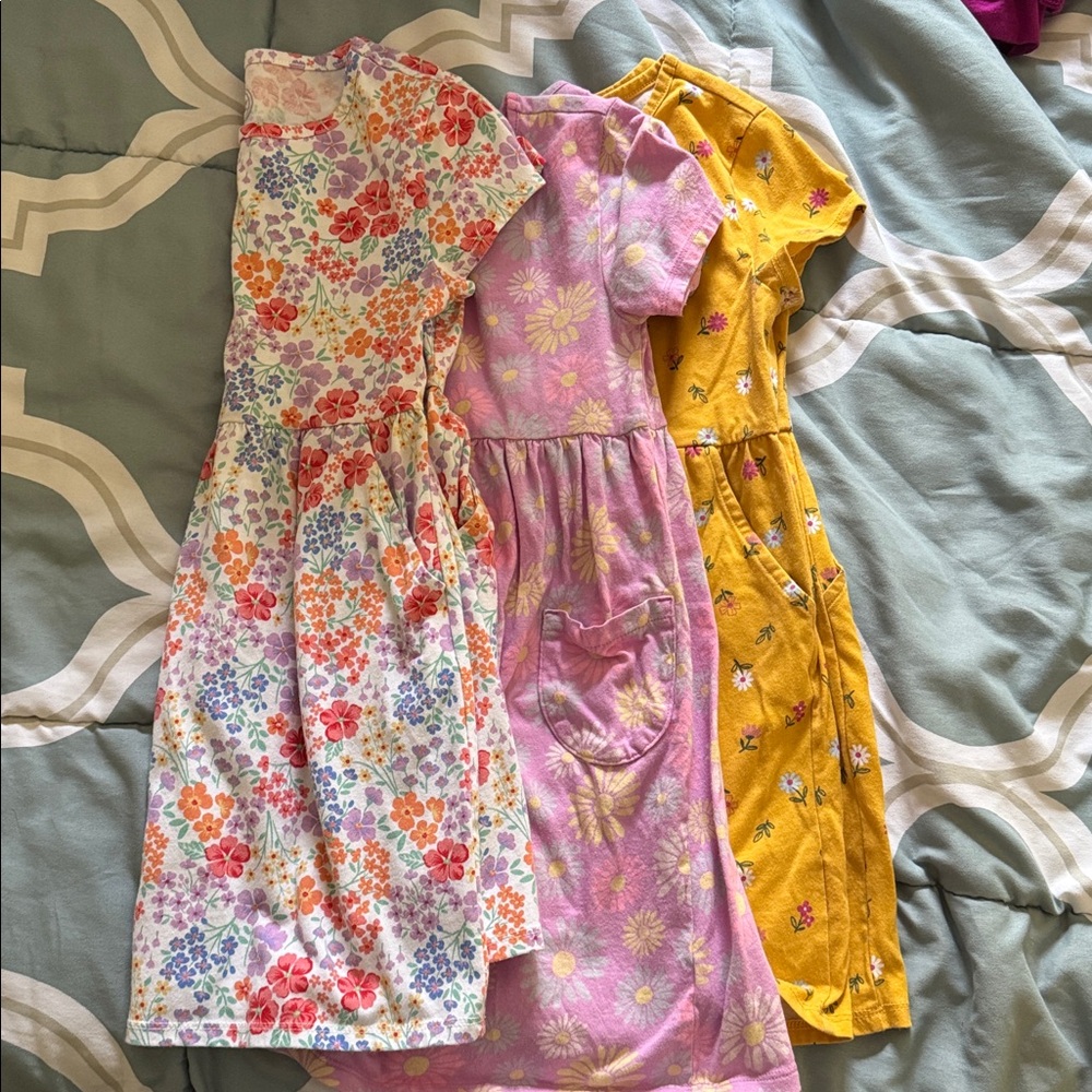 3 Floral Kids Dress